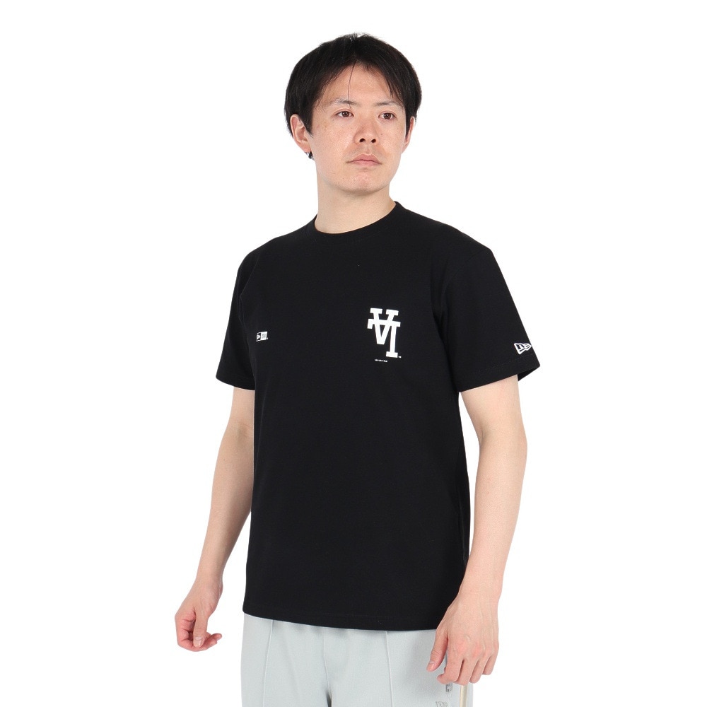 ニューエラ（NEW ERA）（メンズ、レディース）半袖Tシャツ コットン MLB Upside Down ロサンゼルス・ドジャース 14410096