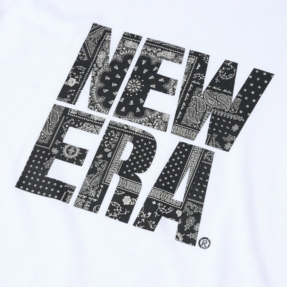 ニューエラ（NEW ERA）（メンズ、レディース）コットン 半袖Tシャツ Floral Paisley スクエアニューエラ 14410104