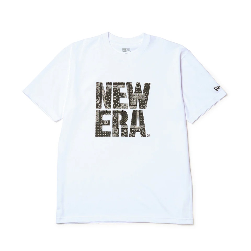 ニューエラ（NEW ERA）（メンズ、レディース）コットン 半袖Tシャツ Floral Paisley スクエアニューエラ 14410104