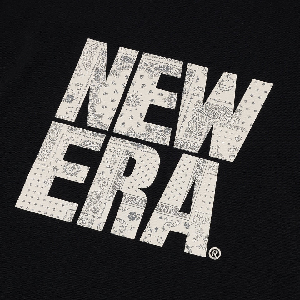ニューエラ（NEW ERA）（メンズ、レディース）コットン 半袖Tシャツ Floral Paisley スクエアニューエラ 14410105