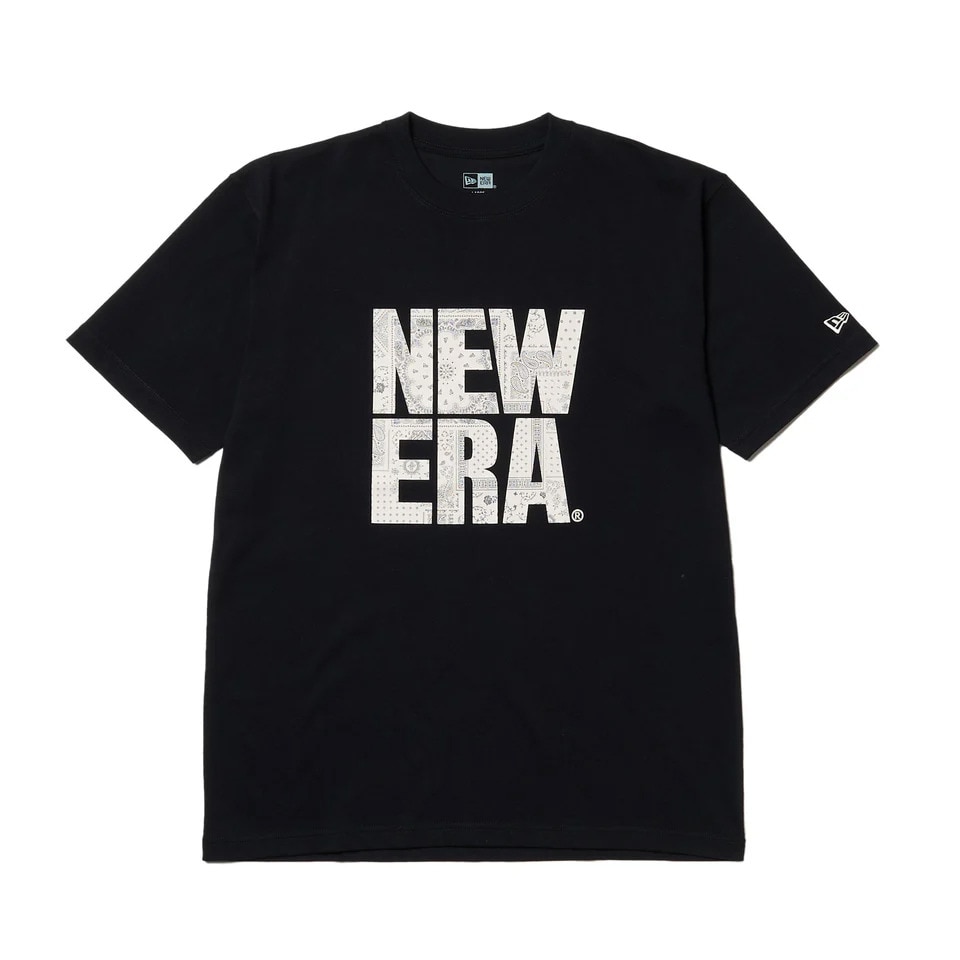 ニューエラ（NEW ERA）（メンズ、レディース）コットン 半袖Tシャツ Floral Paisley スクエアニューエラ 14410105