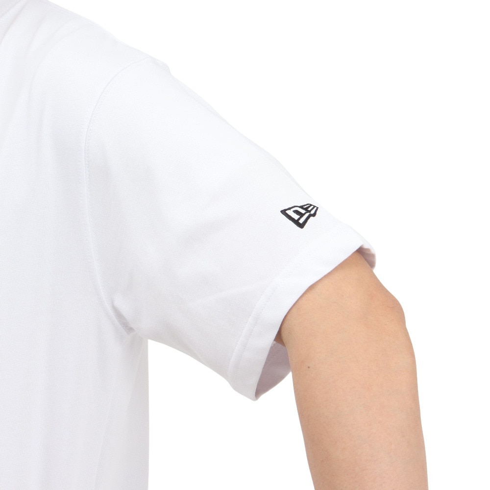 ニューエラ（NEW ERA）（メンズ、レディース）コットン 半袖Tシャツ Floral Paisley フラッグロゴ 14410106