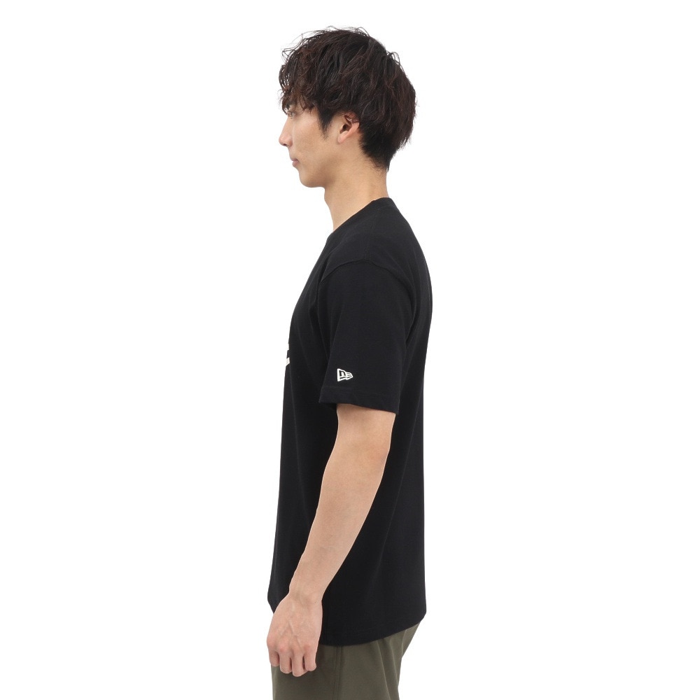 ニューエラ（NEW ERA）（メンズ、レディース）コットン 半袖Tシャツ Floral Paisley フラッグロゴ 14410107