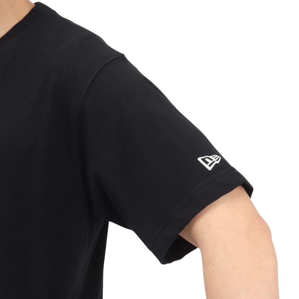 ニューエラ（NEW ERA）（メンズ、レディース）コットン 半袖Tシャツ Floral Paisley フラッグロゴ 14410107