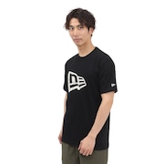 (メンズ、レディース)コットン 半袖Tシャツ Floral Paisley フラッグロゴ 14410107