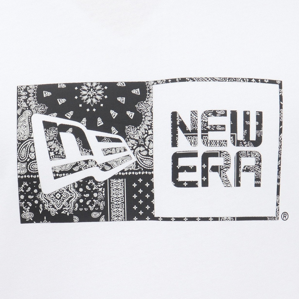 ニューエラ（NEW ERA）（メンズ、レディース）コットン 半袖Tシャツ Floral Paisley ボックスロゴ 14410108