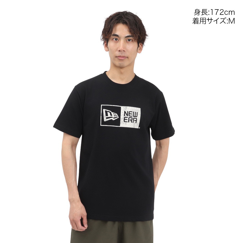 ニューエラ（NEW ERA）（メンズ、レディース）コットン 半袖Tシャツ Floral Paisley ボックスロゴ 14410109