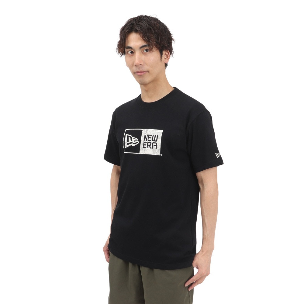 ニューエラ（NEW ERA）（メンズ、レディース）コットン 半袖Tシャツ Floral Paisley ボックスロゴ 14410109