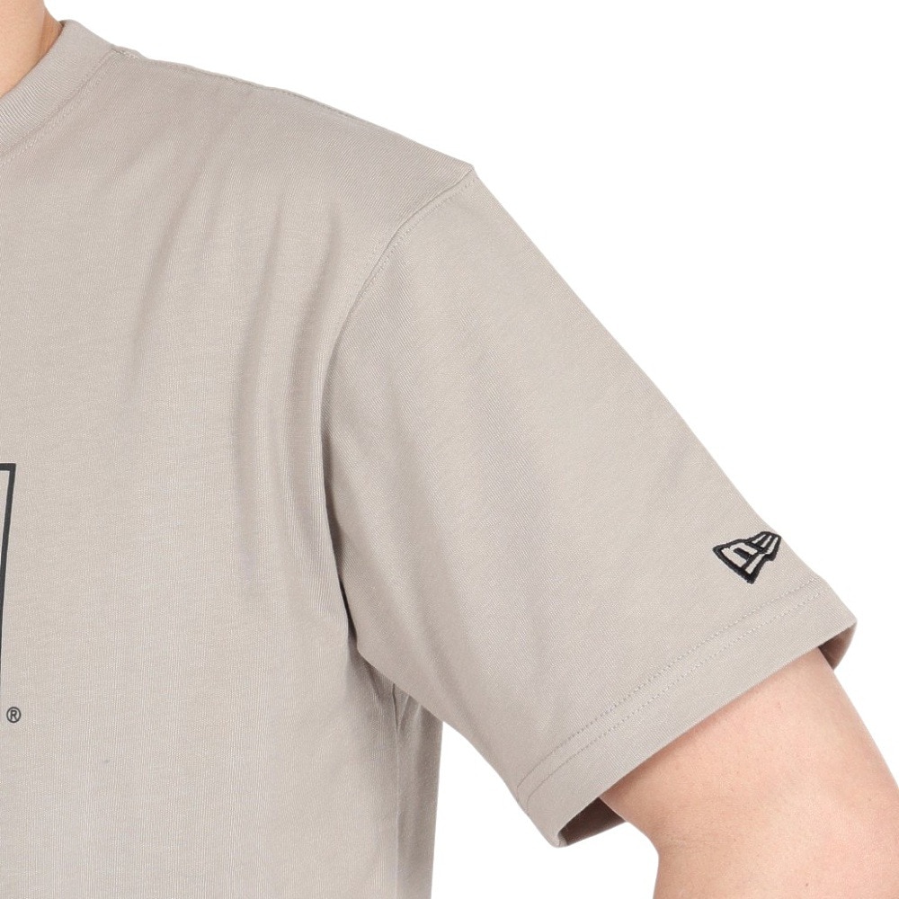 ニューエラ（NEW ERA）（メンズ、レディース）半袖Tシャツ コットン ボックスロゴ レギュラーフィット 14410114