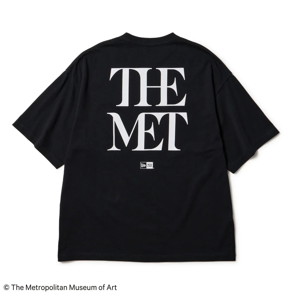 ニューエラ（NEW ERA）（メンズ、レディース）半袖 オーバーサイズド コットン Tシャツ The Met ブラック 14457270