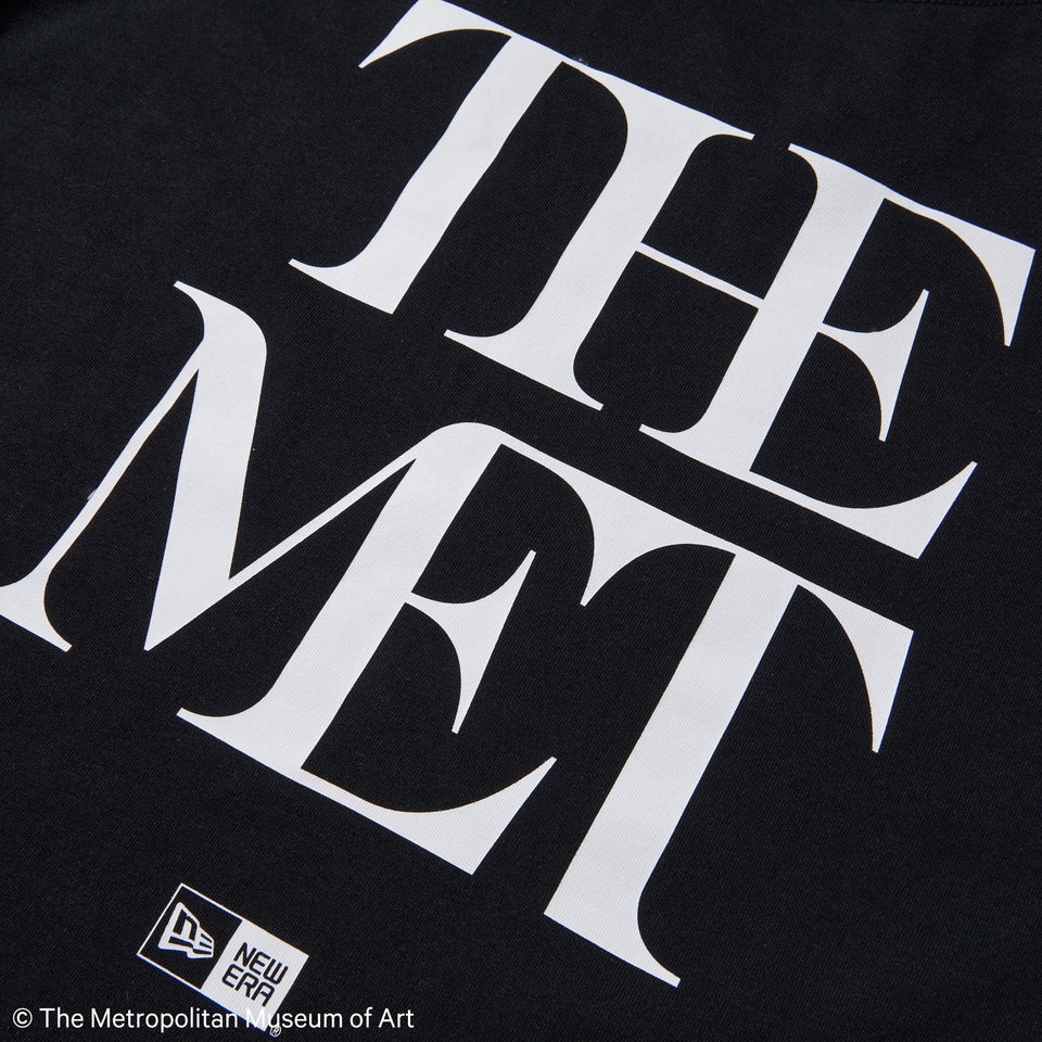 ニューエラ（NEW ERA）（メンズ、レディース）半袖 オーバーサイズド コットン Tシャツ The Met ブラック 14457270