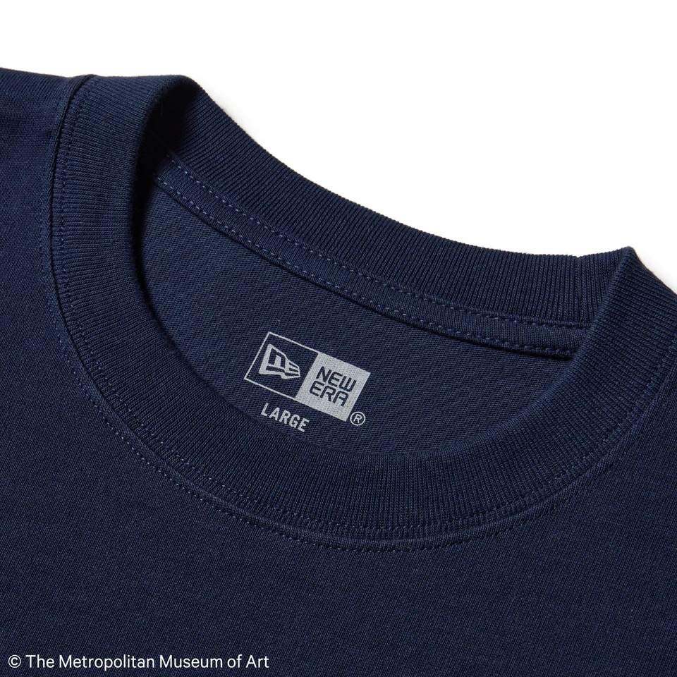 ニューエラ（NEW ERA）（メンズ、レディース）半袖 コットン Tシャツ The Met ミュージアム ネイビー レギュラーフィット 14457273