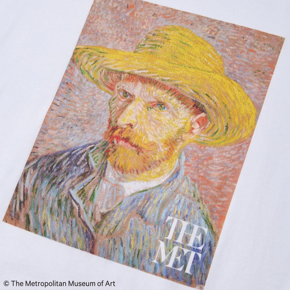 ニューエラ（NEW ERA）（メンズ、レディース）半袖 コットン Tシャツ The Met フィンセント・ファン・ゴッホ ホワイト レギュラーフィット 14457274