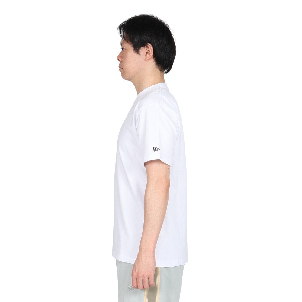 ニューエラ（NEW ERA）（メンズ、レディース）半袖Tシャツ コットン フラッグロゴ ミッド レギュラーフィット 14521384