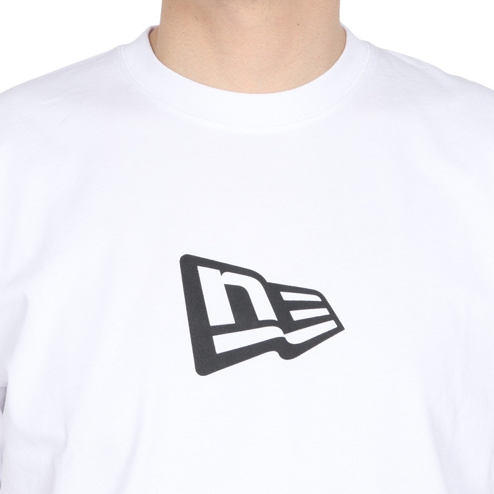 ニューエラ（NEW ERA）（メンズ、レディース）半袖Tシャツ コットン フラッグロゴ ミッド レギュラーフィット 14521384
