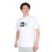 (メンズ、レディース)半袖Tシャツ コットン ボックスロゴ レギュラーフィット 14521386