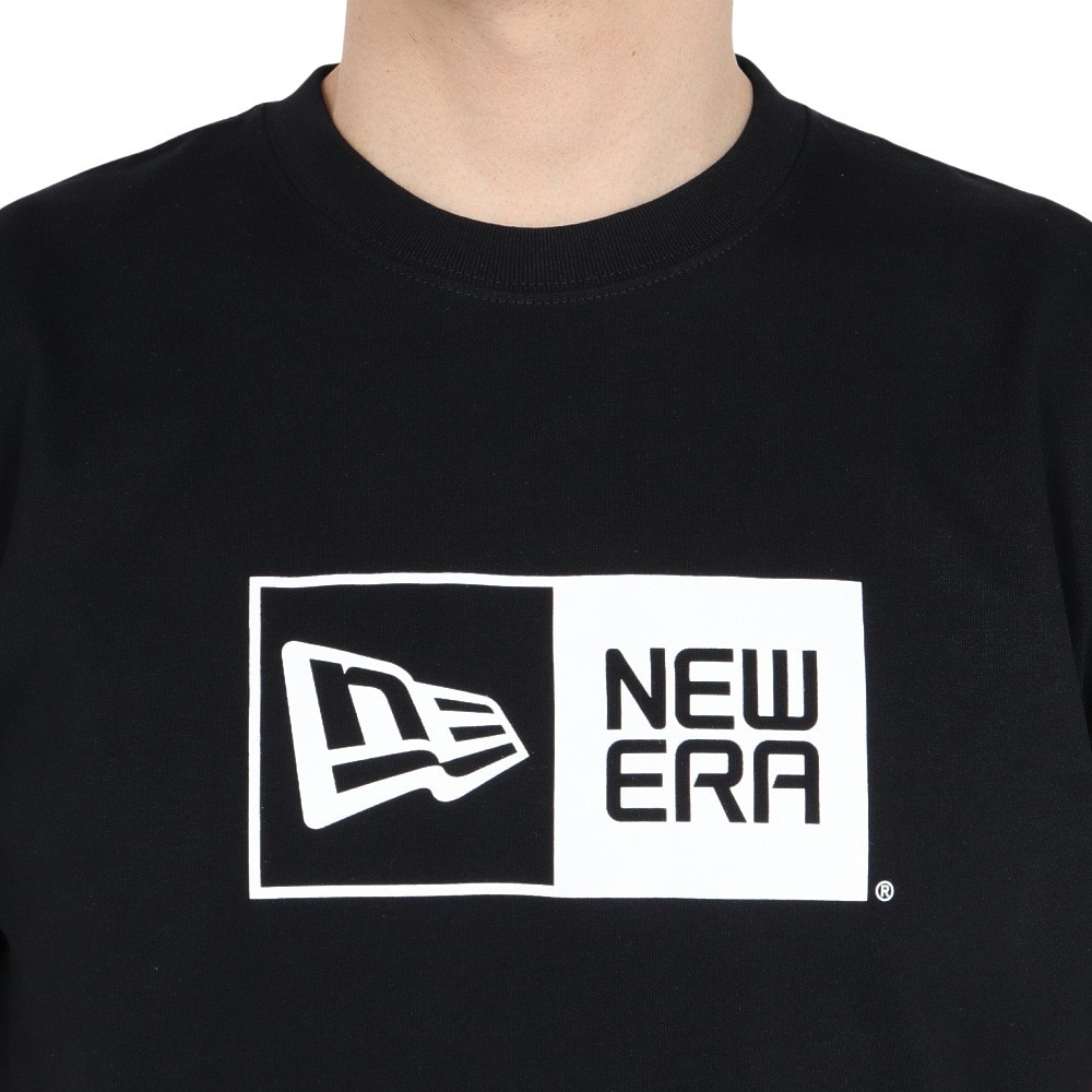 ニューエラ（NEW ERA）（メンズ、レディース）半袖Tシャツ コットン ボックスロゴ レギュラーフィット 14521387