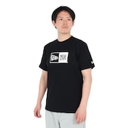 (メンズ、レディース)半袖Tシャツ コットン ボックスロゴ レギュラーフィット 14521387