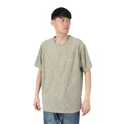 (メンズ)GEOMETRIC パイル 半袖 クルーネック Tシャツ RFTEM2502-SND