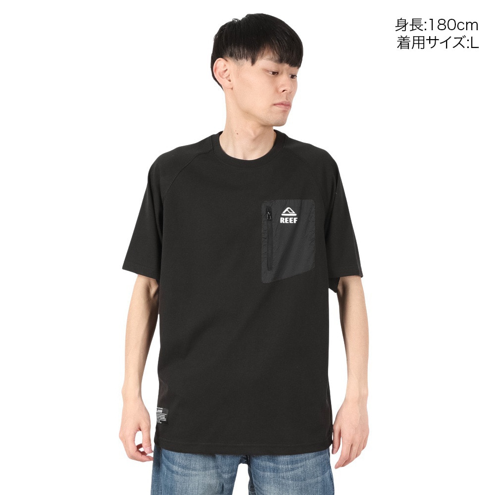 リーフ（REEF）（メンズ）半袖 ポケットTシャツ RFTEM2508-BLK
