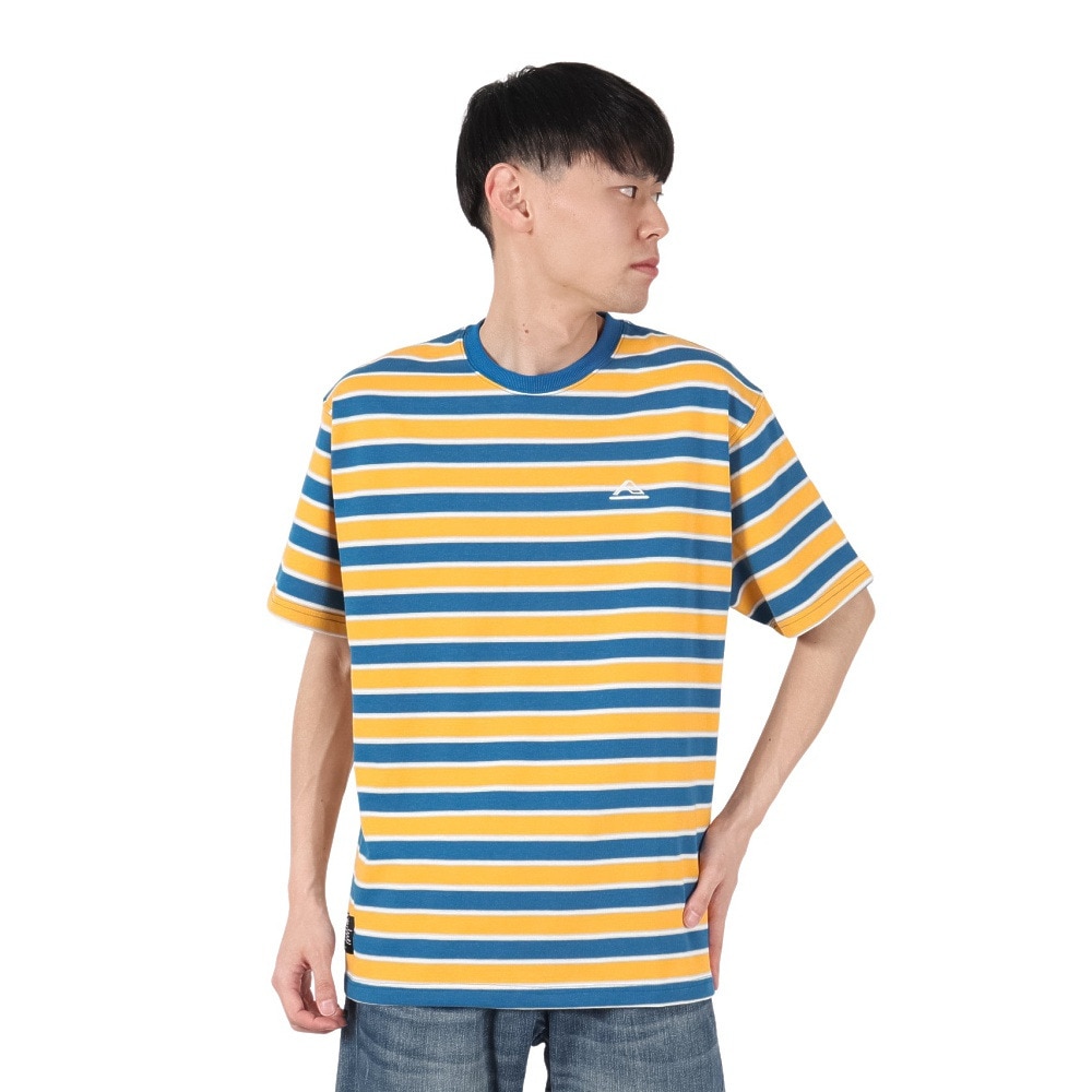 リーフ（REEF）（メンズ）マルチボーダー 半袖Tシャツ RFTEM2509-YEL