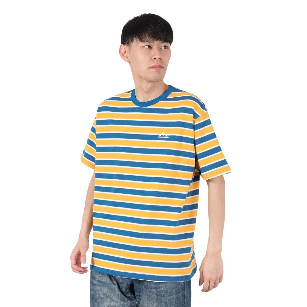 リーフ（REEF）（メンズ）マルチボーダー 半袖Tシャツ RFTEM2509-YEL