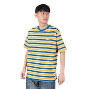 (メンズ)マルチボーダー 半袖Tシャツ RFTEM2509-YEL