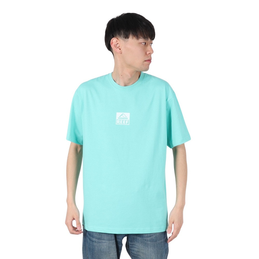 リーフ（REEF）（メンズ）SQUARE ロゴ 半袖 Tシャツ RFTEM2512-AQA