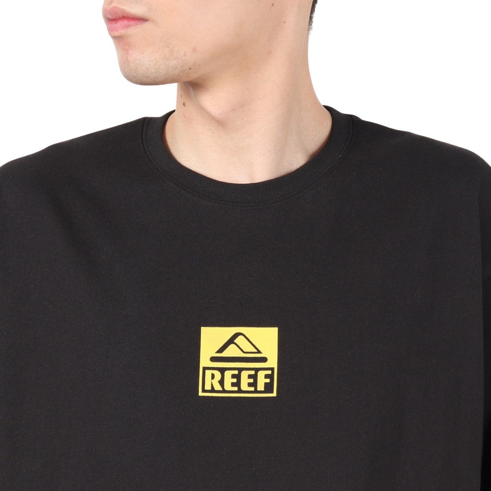 リーフ（REEF）（メンズ）SQUARE ロゴ 半袖 Tシャツ RFTEM2512-BLK