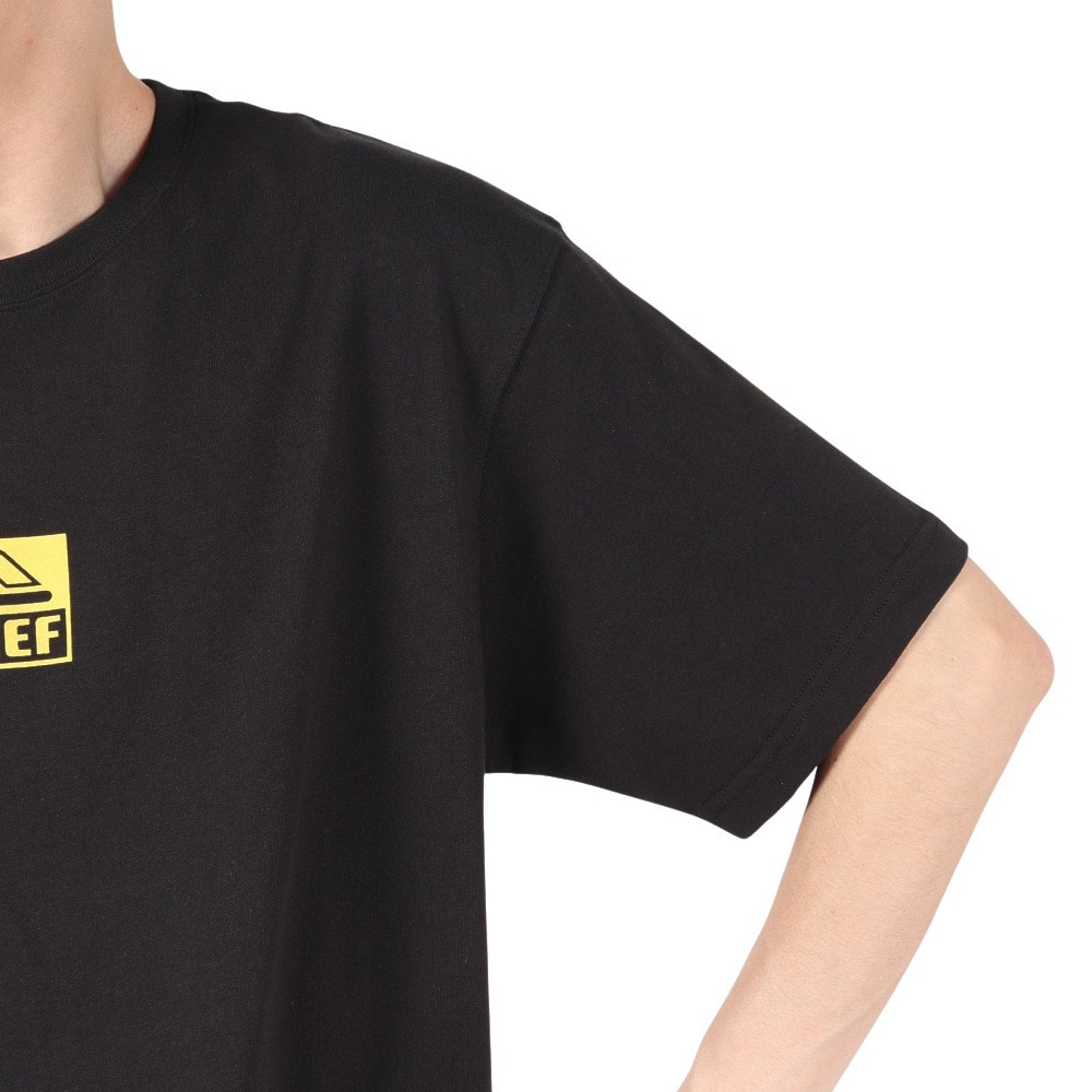 リーフ（REEF）（メンズ）SQUARE ロゴ 半袖 Tシャツ RFTEM2512-BLK