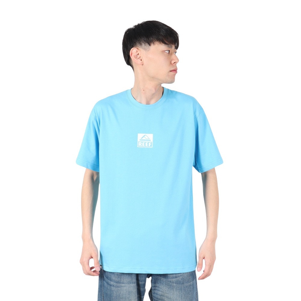 リーフ（REEF）（メンズ）SQUARE ロゴ 半袖 Tシャツ RFTEM2512-BLU
