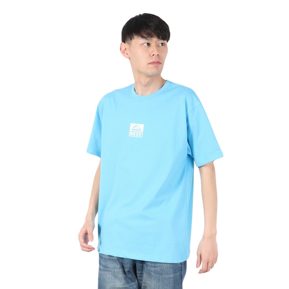 リーフ（REEF）（メンズ）SQUARE ロゴ 半袖 Tシャツ RFTEM2512-BLU