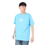 (メンズ)SQUARE ロゴ 半袖 Tシャツ RFTEM2512-BLU