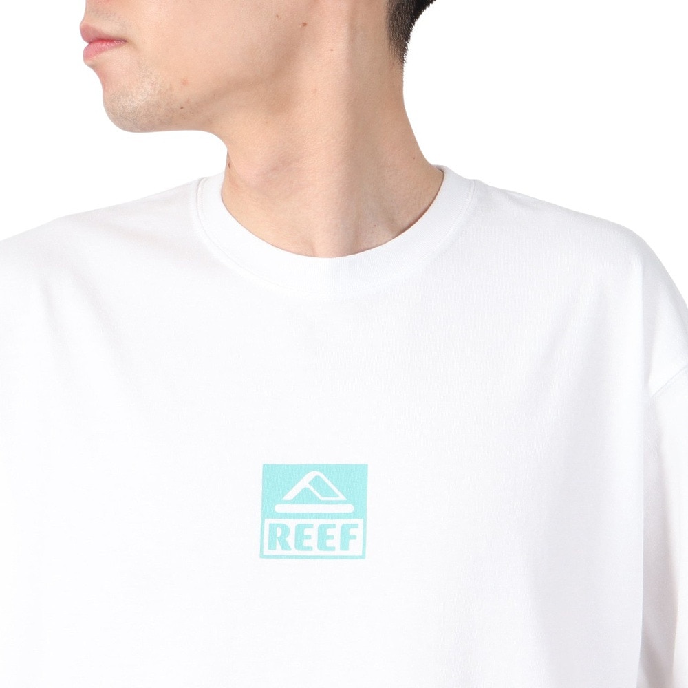 リーフ（REEF）（メンズ）SQUARE ロゴ 半袖 Tシャツ RFTEM2512-WHT