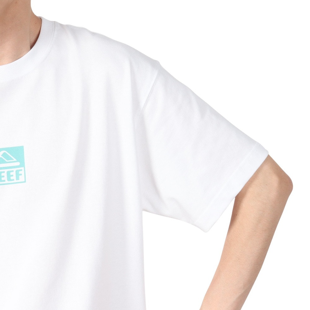 リーフ（REEF）（メンズ）SQUARE ロゴ 半袖 Tシャツ RFTEM2512-WHT