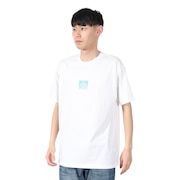 (メンズ)SQUARE ロゴ 半袖 Tシャツ RFTEM2512-WHT