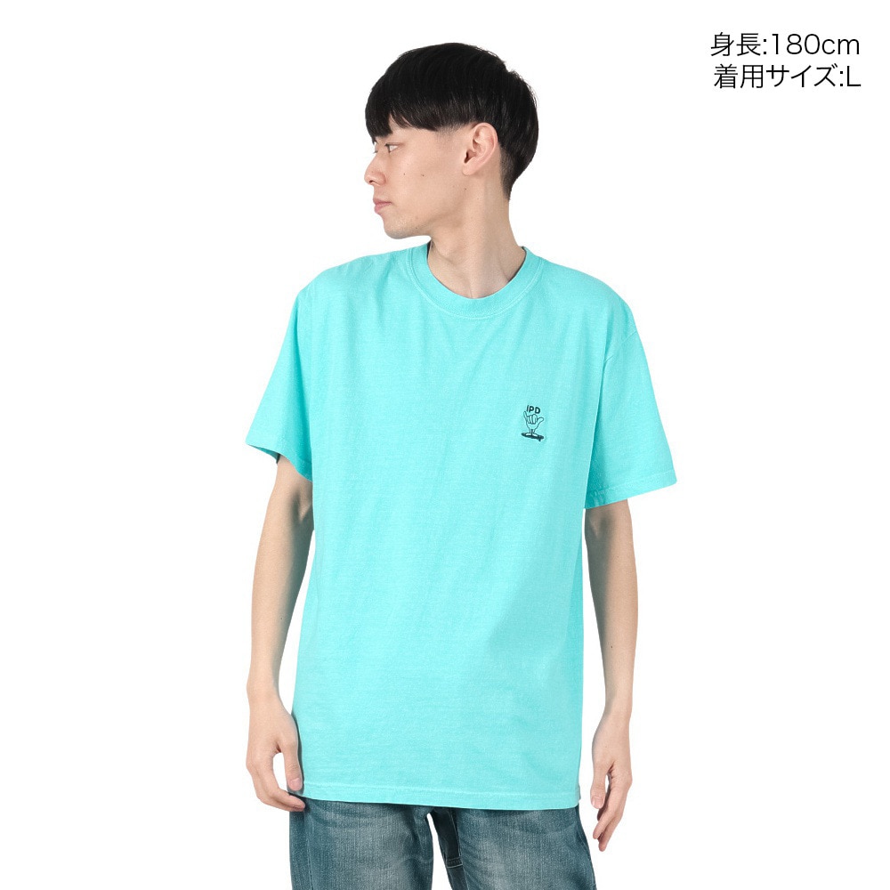 IPD（IPD）（メンズ）SHAKA EVERY DAY EMBROIDERED 半袖Tシャツ IPDSSEM-913-AQA