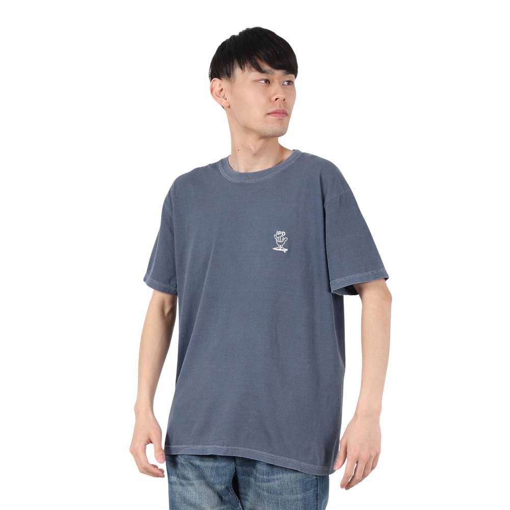 IPD（IPD）（メンズ）SHAKA EVERY DAY EMBROIDERED 半袖Tシャツ IPDSSEM-913-DNM