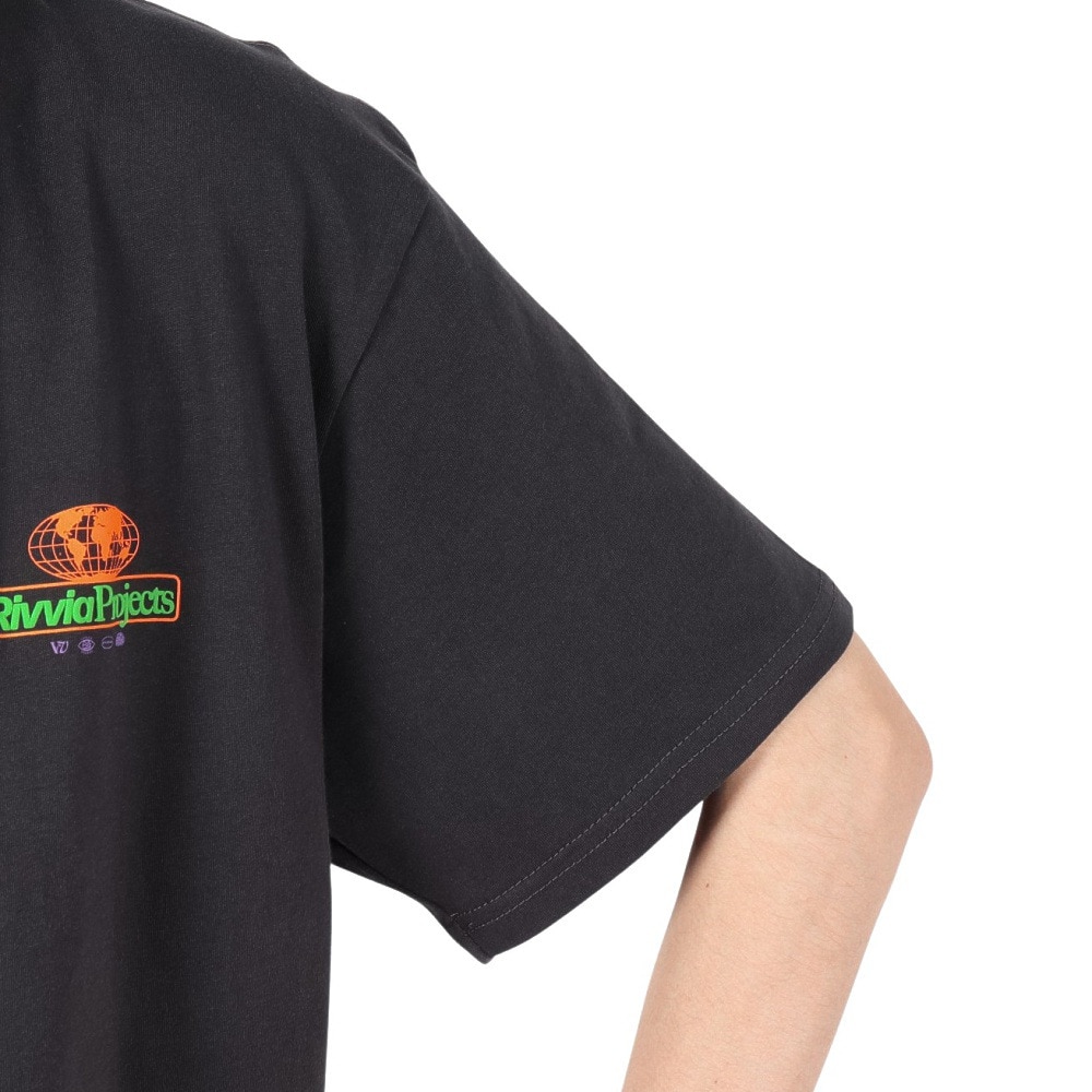 リヴィアプロジェクツ（Rivvia Projectu）（メンズ）PROJECTS Tシャツ RTE-25112-BLK