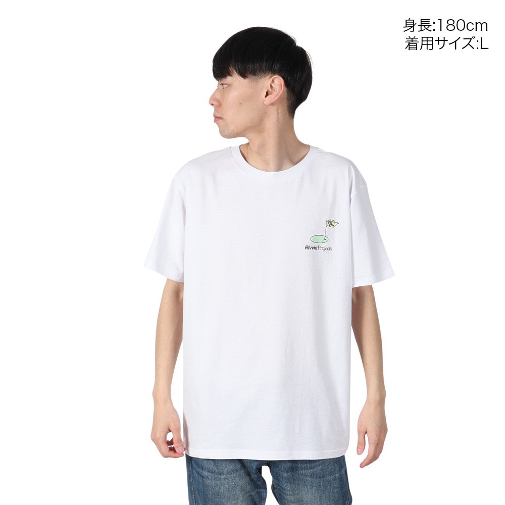 リヴィアプロジェクツ（Rivvia Projects）（メンズ）PARTEE 半袖Tシャツ RTE-25116-WHT