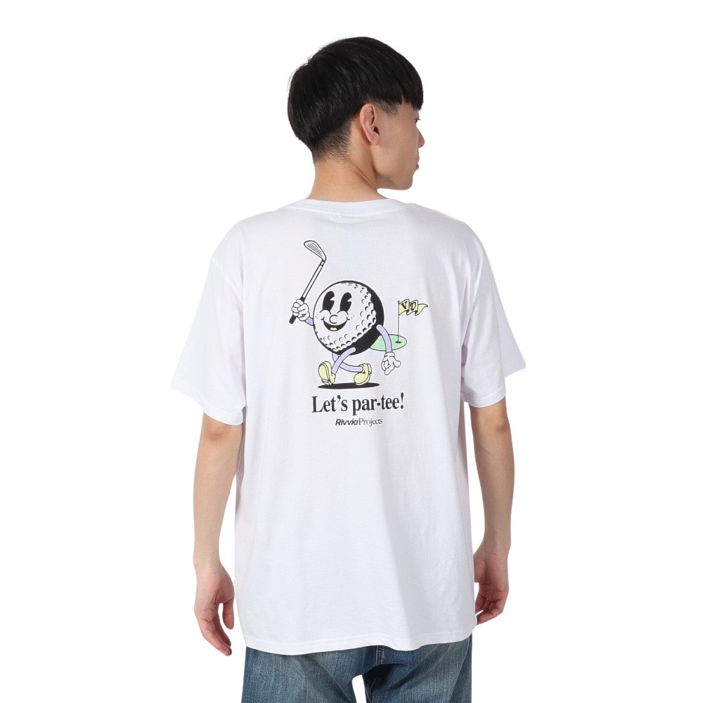 リヴィアプロジェクツ（Rivvia Projects）（メンズ）PARTEE 半袖Tシャツ RTE-25116-WHT