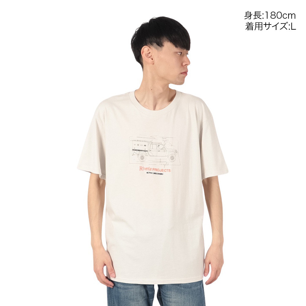 リヴィアプロジェクツ（Rivvia Projectu）（メンズ）OFF ROAD Tシャツ RTE-25123-O.WHT