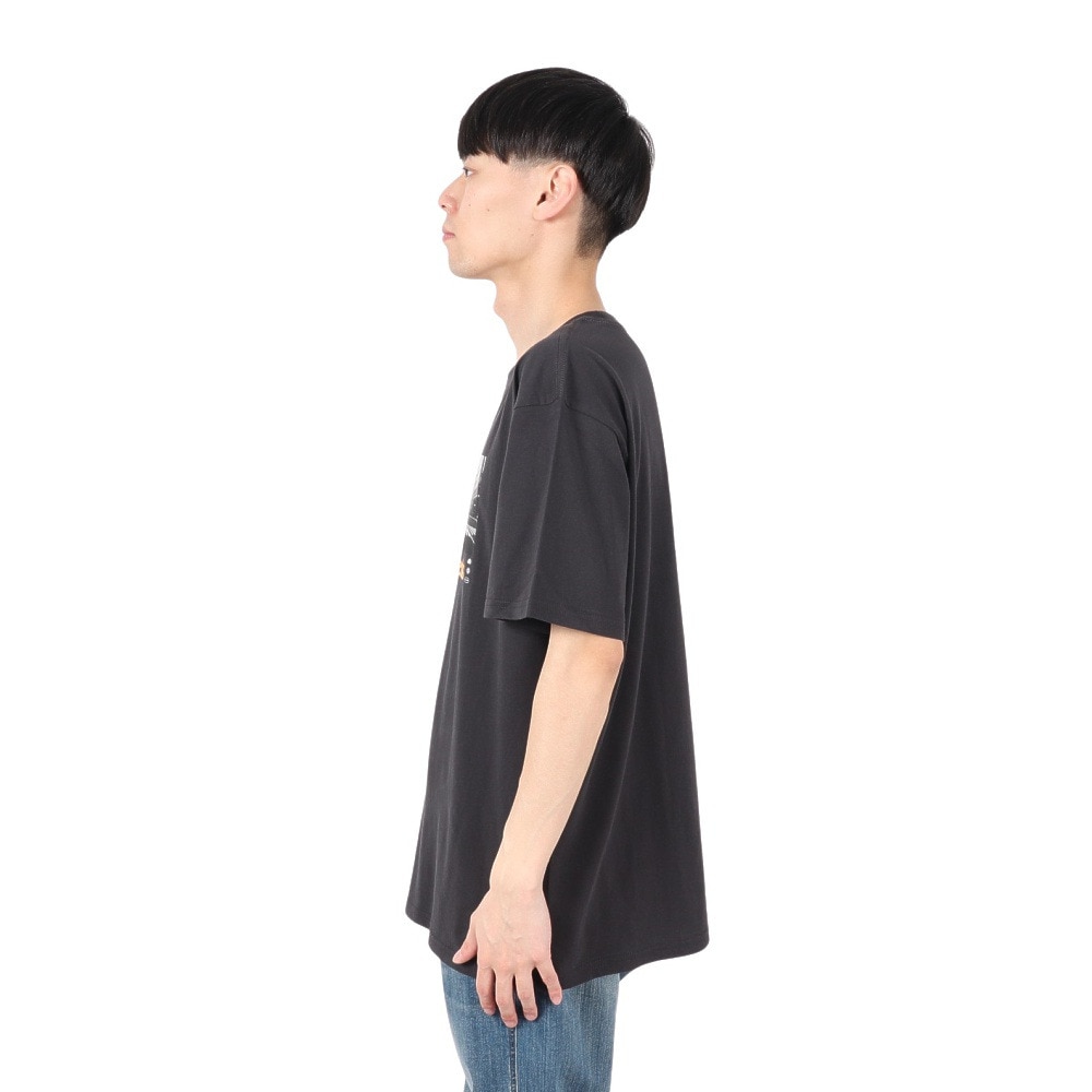 リヴィアプロジェクツ（Rivvia Projectu）（メンズ）GLOBAL TOUR 半袖Tシャツ RTE-25124-BLK
