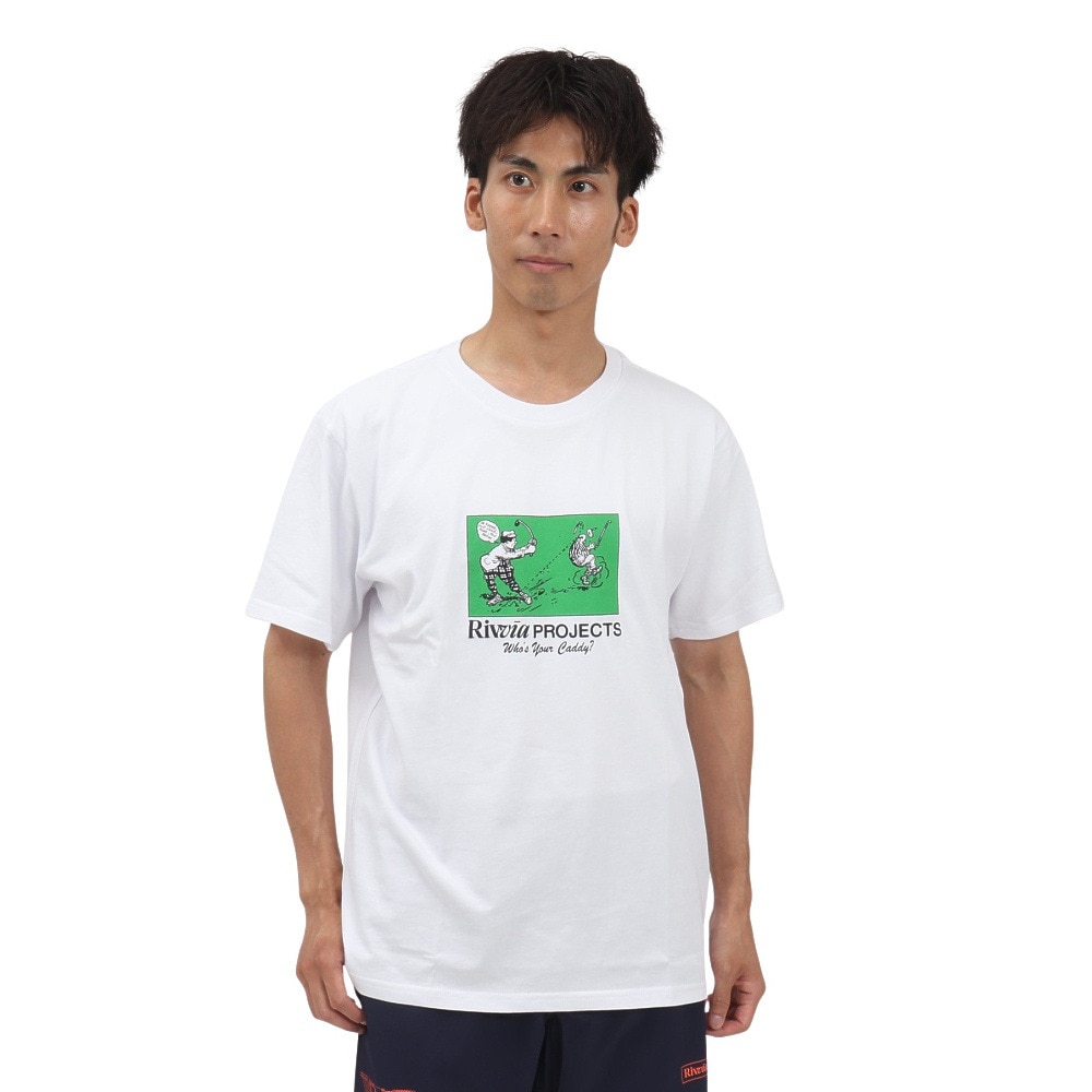 リヴィアプロジェクツ（Rivvia Projects）（メンズ）WHOS YOUR CADDY Tシャツ RTE-25214-WHT