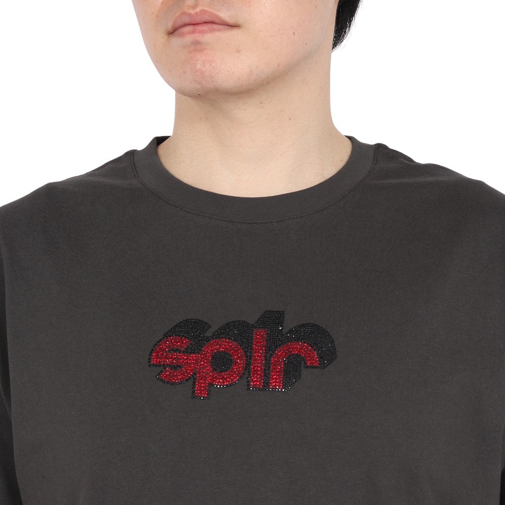 SPLR（SPLR）（メンズ）ラインストーン ロゴ 半袖Tシャツ 2511-18113-01302