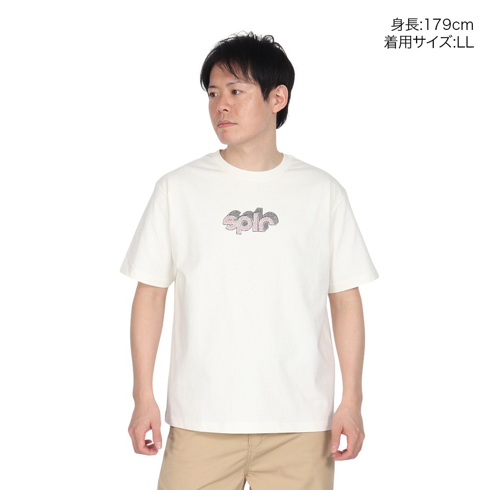 SPLR（SPLR）（メンズ）ラインストーン ロゴ 半袖Tシャツ 2511-18113-01362