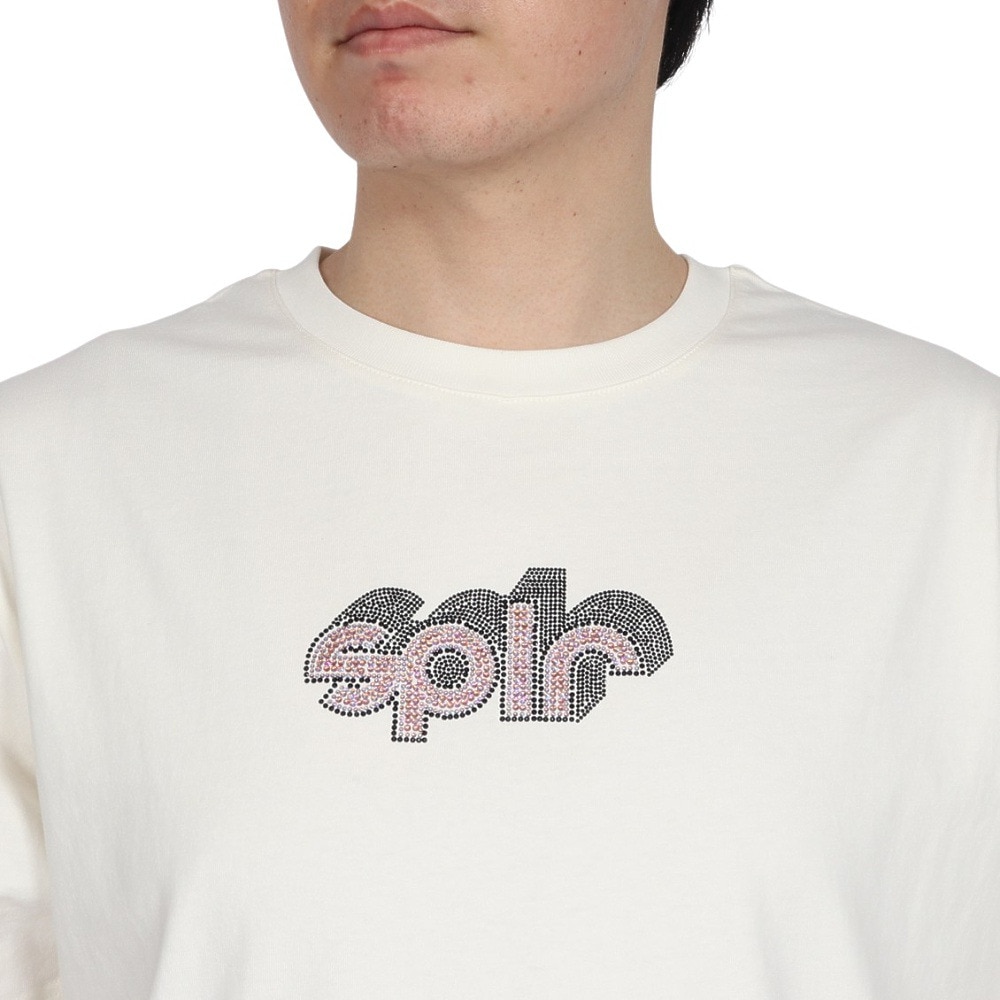 SPLR（SPLR）（メンズ）ラインストーン ロゴ 半袖Tシャツ 2511-18113-01362