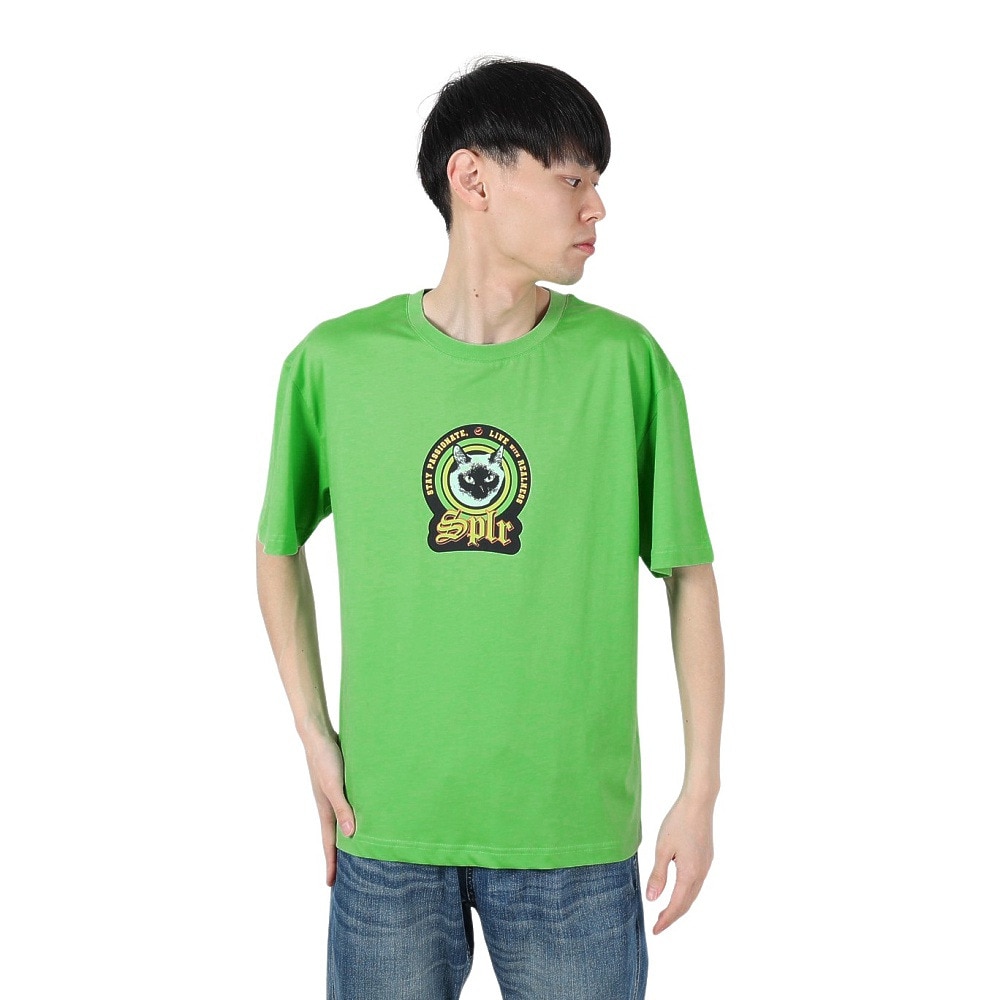 SPLR（SPLR）（メンズ）キャット プリント半袖Tシャツ 2511-18113-01430