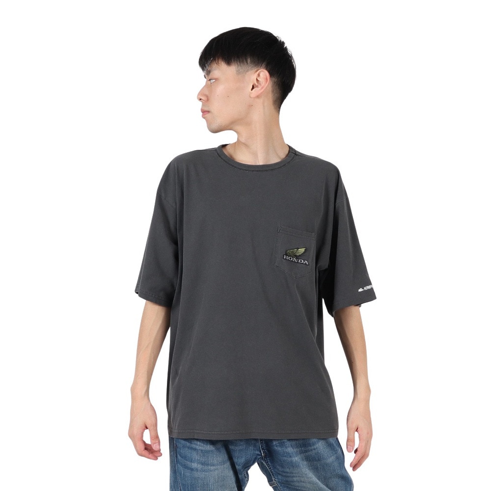 クリフメイヤー（KRIFF MAYER）（メンズ、レディース）HONDAコラボTシャツ CB750 2457200:17:CHARCOAL