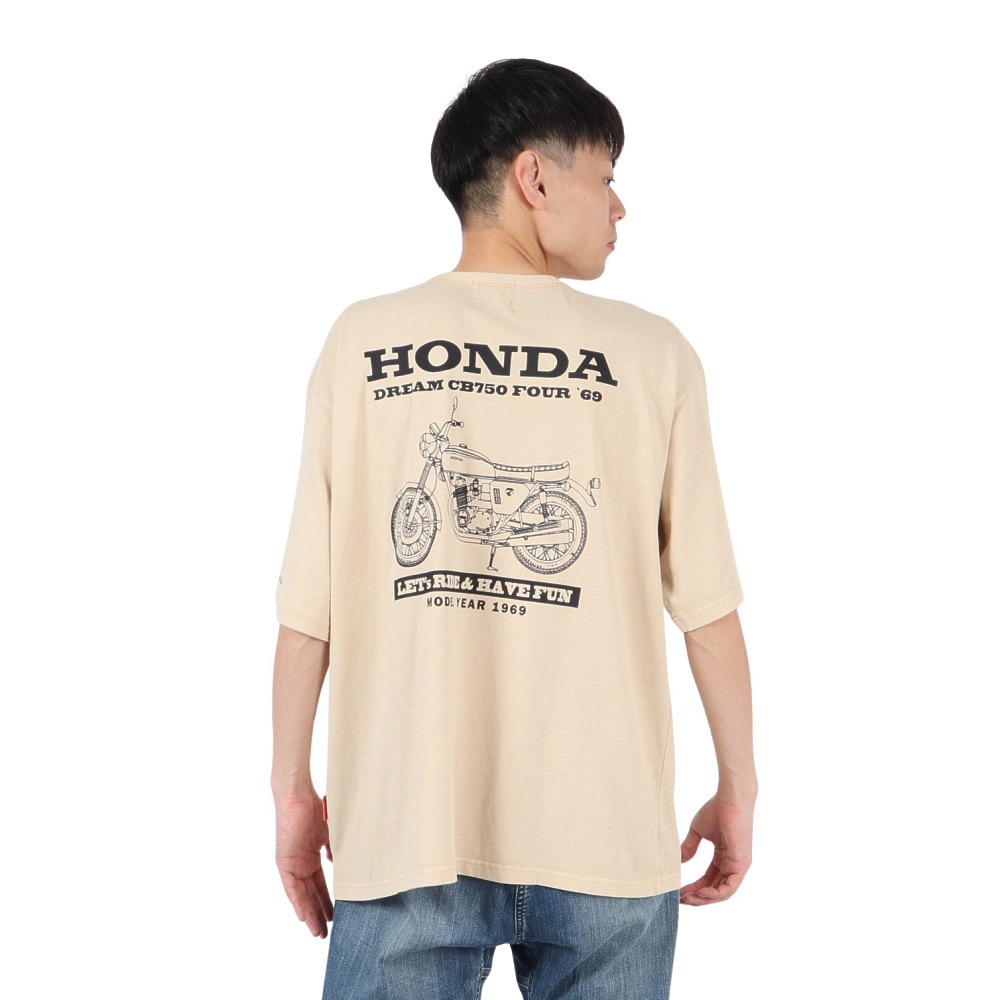クリフメイヤー（KRIFF MAYER）（メンズ、レディース）HONDAコラボTシャツ CB750 2457200:20:BEIGE